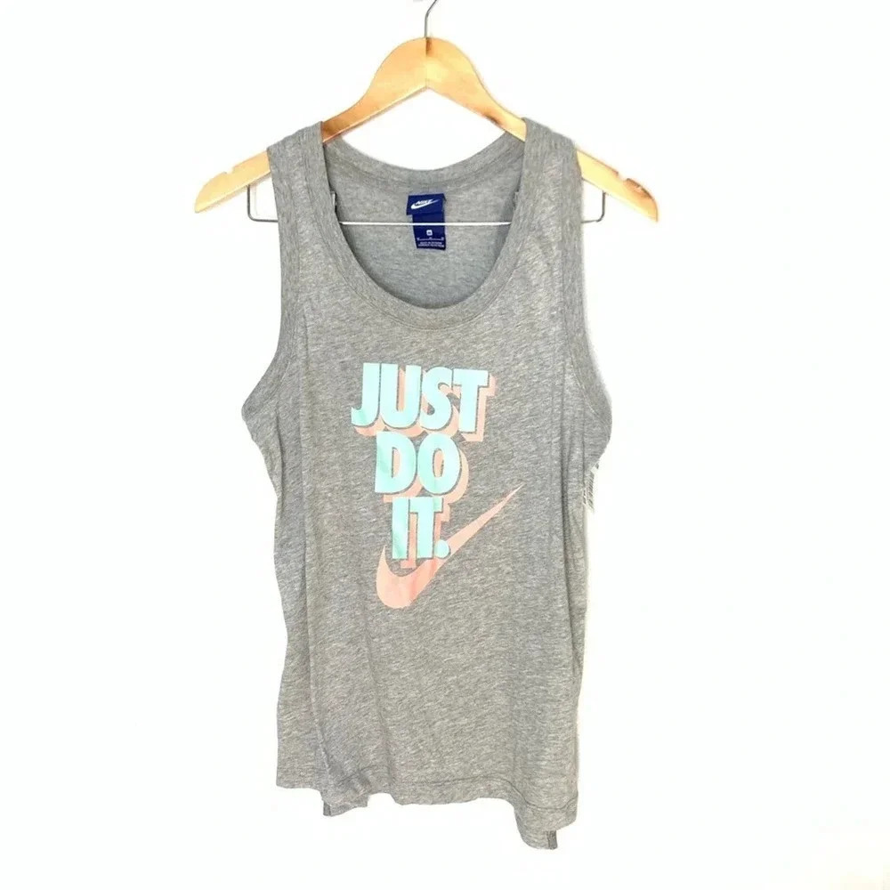 Nike Just Do it tank grey size medium